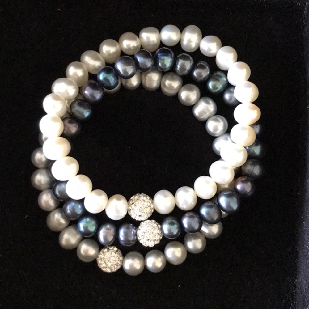 Imperial Multi-Color Cultured Pearl Bracelet Set